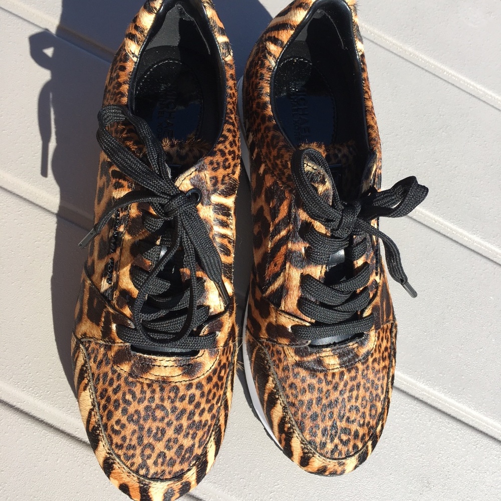 Michael Kors Billie Trainer Animal/Calf Hair 7 NWT